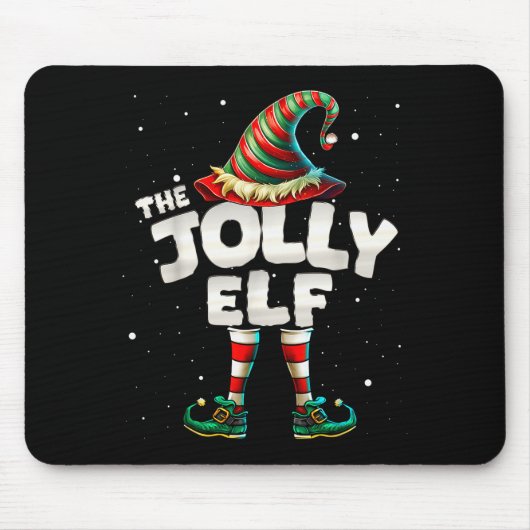 Tapis De Souris I'm The Jolly Elf Family Matching Group Christmas (Devant)