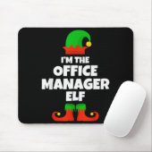 Tapis De Souris I'm The Office Manager Elf Family Pajama Christmas (Avec souris)