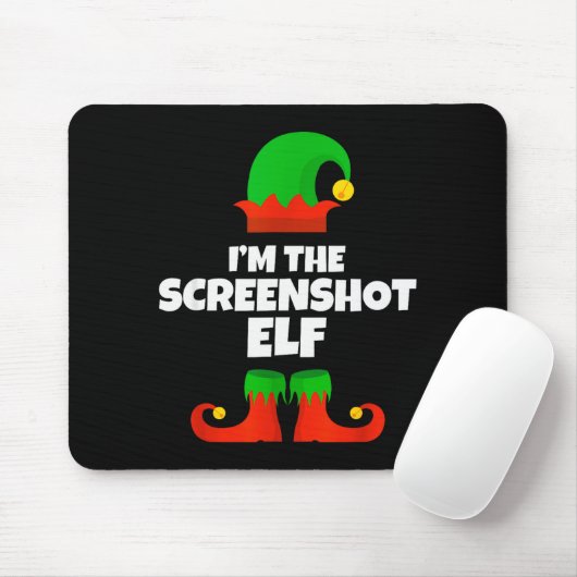 Tapis De Souris I'm The Screenshot Elf Family Pajama Christmas Fun (Avec souris)
