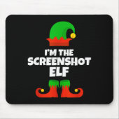 Tapis De Souris I'm The Screenshot Elf Family Pajama Christmas Fun (Devant)