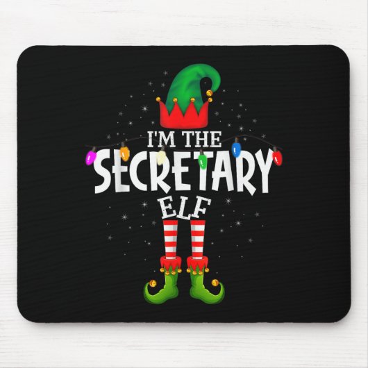 Tapis De Souris I'm The Secretary Matching Christmas Family (Devant)