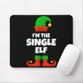 Tapis De Souris I'm The Single Elf Family Pajama Christmas Funny (Avec souris)