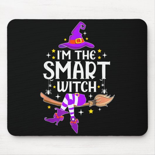 Tapis De Souris I'm The Smart Witch Halloween Matching Group Costu (Devant)