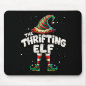 Tapis De Souris I'm The Thrifting Elf Family Matching Group Christ (Devant)