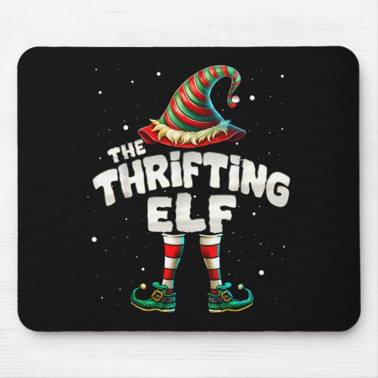 Tapis De Souris I'm The Thrifting Elf Family Matching Group Christ (Devant)