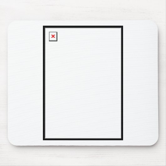 Tapis De Souris Image cassée (Devant)