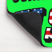 Tapis De Souris Image Connecticut et texte d'indicateur USA (Coin)