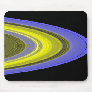 Tapis De Souris image de Faux-couleur des anneaux de Saturn