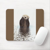 Tapis De Souris Image de la faune de Cute Otter (Avec souris)