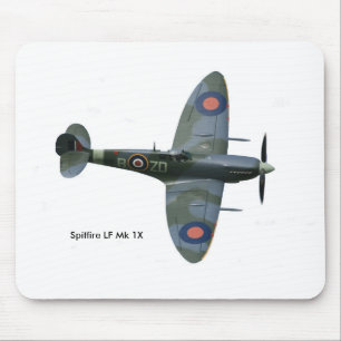 Tapis De Souris Image de l'aéronef Spitfire pour le pavé de souris