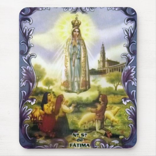 Tapis De Souris Image de l'apparition Notre Dame de Fatima (Devant)