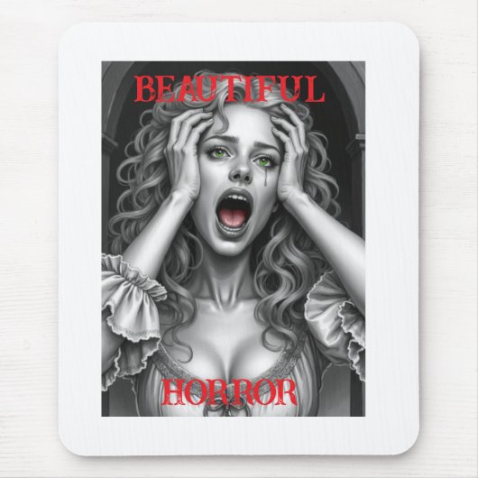 Tapis De Souris Image d'horreur (Devant)