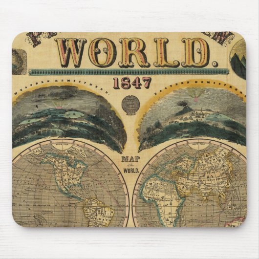 Tapis De Souris Image du monde (Devant)