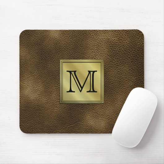 Tapis De Souris Image faite sur commande imprimée de monogramme. (Avec souris)