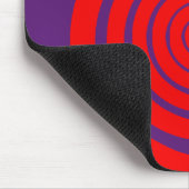 Tapis De Souris image hypnotique rouge (Coin)