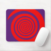 Tapis De Souris image hypnotique rouge (Avec souris)