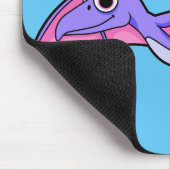 Tapis De Souris Image Mignonne D'Un Ptérodactyle Volant. (Coin)