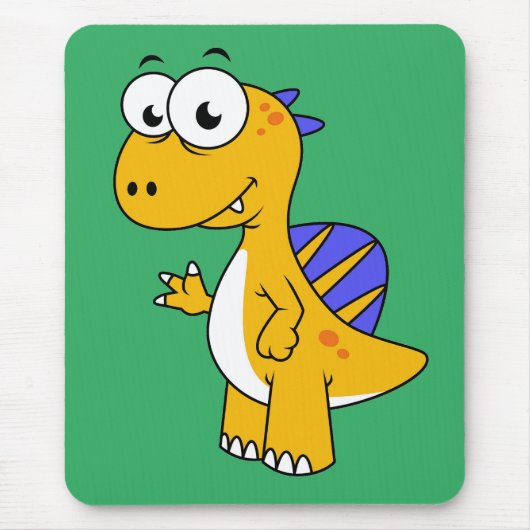 Tapis De Souris Image Mignonne D'Un Spinosaure. 2 (Devant)