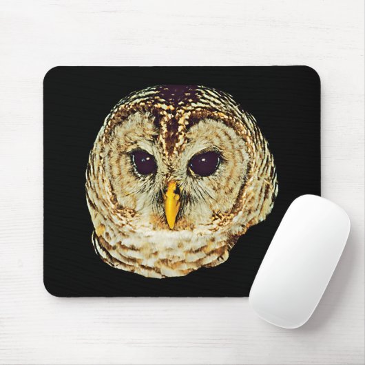 Tapis De Souris Image Mousepad de hibou (Avec souris)