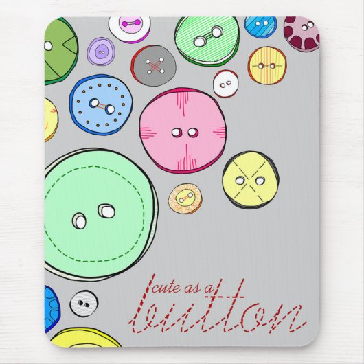 Tapis De Souris Image numérique couleur couleur bouton (Devant)