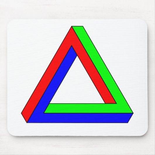 Tapis De Souris Image optique triangle Mouse Mat (Devant)