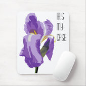 Tapis De Souris Image vectorielle d'ordinateur Iris violet (Avec souris)