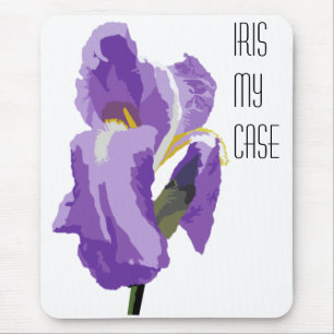 Tapis De Souris Image vectorielle d'ordinateur Iris violet