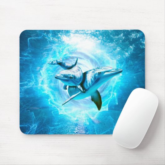 Tapis De Souris imaginaire bleu dauphin (Avec souris)