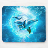 Tapis De Souris imaginaire bleu dauphin (Devant)
