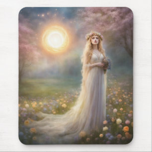 Tapis De Souris Imaginaire de l'éginoxe du printemps de la prairie