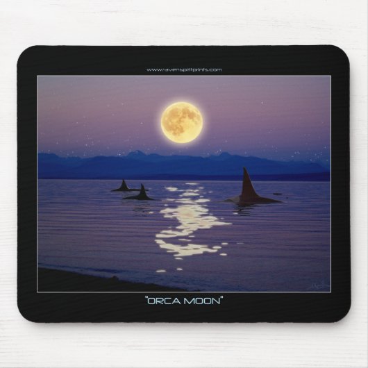 Tapis De Souris IMAGINAIRE ORCA MOON Mousepad (Devant)
