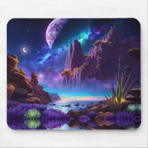Tapis De Souris Imaginaire paysage de lavande