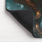 Tapis De Souris Imaginaire Tree House Artwork numérique (Coin)