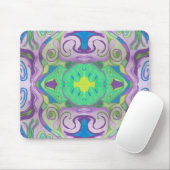 Tapis De Souris Imaginaire vert pourpre Mousepad (Avec souris)