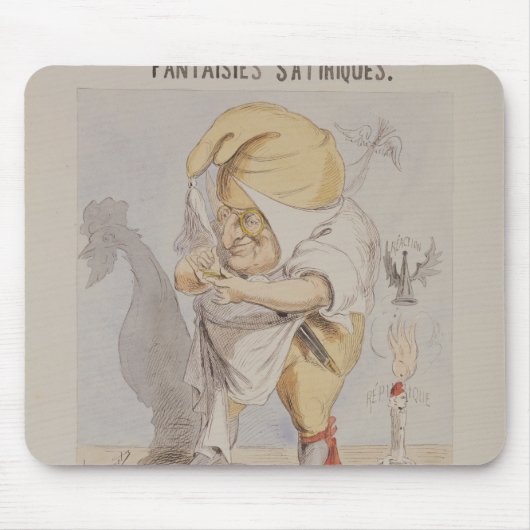 Tapis De Souris Imaginaires satiriques, caricature d'Adolphe (Devant)