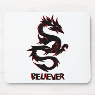 Tapis De Souris Imaginez, Dream, Believe _ Imaginaire Rage Dragon