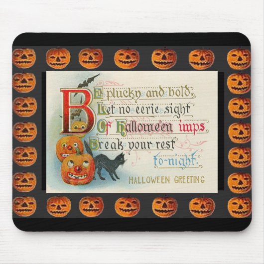 Tapis De Souris Imp Halloween vintage (Devant)
