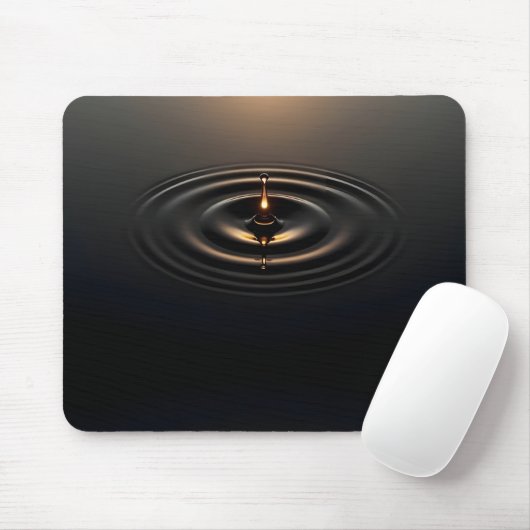 Tapis De Souris Impact doré sur la surface viscale (Avec souris)