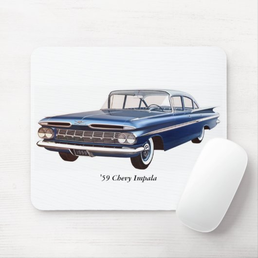 Tapis De Souris 'Impala Mousepad de 59 Chevy (Avec souris)
