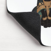 Tapis de souris Impératrice Royale Émeraude Chat (Coin)