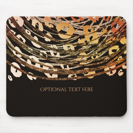 Tapis De Souris Impression animal guépard orange bronze Impression (Devant)