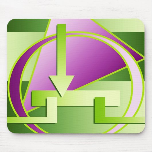 Tapis De Souris Impression art numérique "Diagramme de circuit" (Devant)