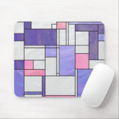 Tapis De Souris Impression blanc rose rose clair (Avec souris)