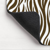 Tapis De Souris Impression Brown de la peau Zebra (Coin)