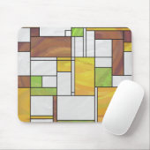 Tapis De Souris Impression Brown jaune vert (Avec souris)