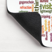 Tapis De Souris Impression Cloud Word clair (Coin)