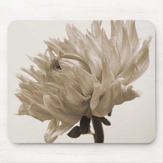 Tapis De Souris impression dahlia sepia (Devant)