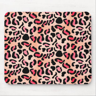 Tapis De Souris Impression d'animal de motif léopard moderne