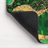 Tapis De Souris Impression d'animal de safari vert Agate (Coin)