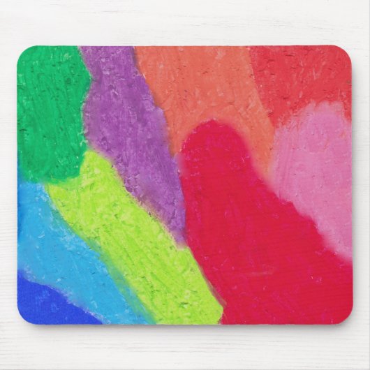 Tapis De Souris Impression d'art crayon coloré (Devant)